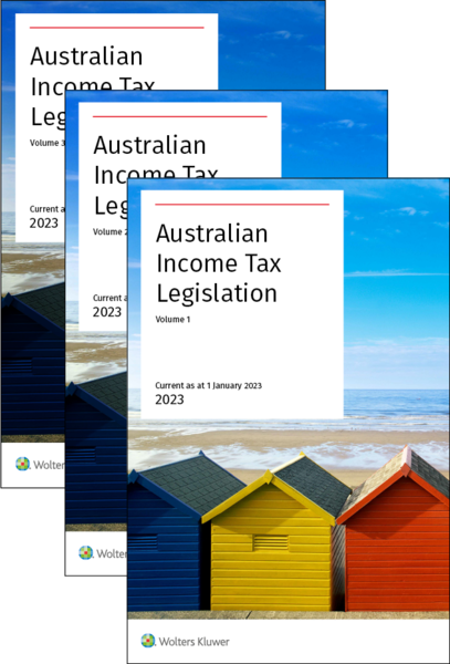 Wolters Kluwer Australia Cch Australian Income Tax Legislation 2023 3 Volume Print Set